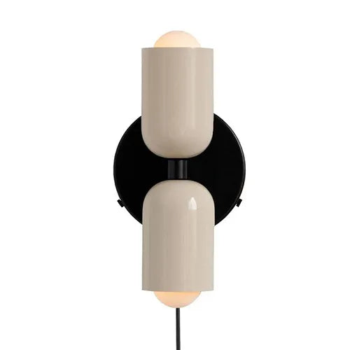 Stredoveký vietor s dvojitými hlavami v spálni francúzska nástenná lampa