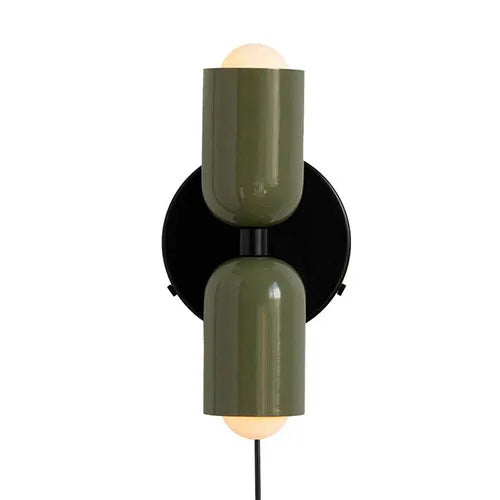 Stredoveký vietor s dvojitými hlavami v spálni francúzska nástenná lampa