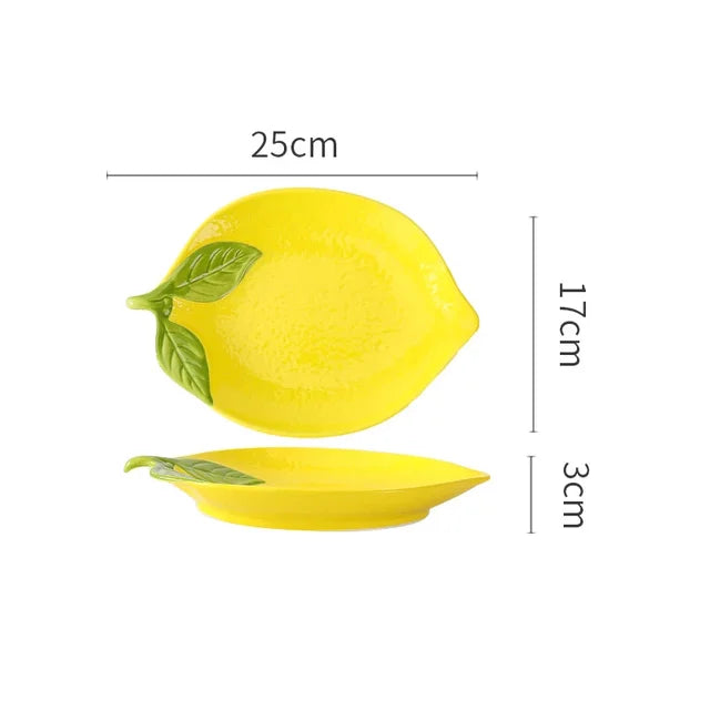 CitrusGlow - Keramický riad Lemon