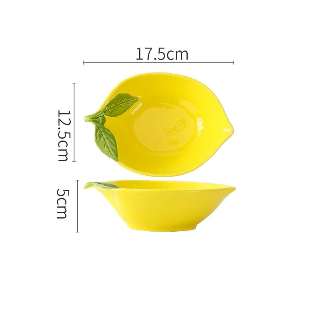 CitrusGlow - Keramický riad Lemon