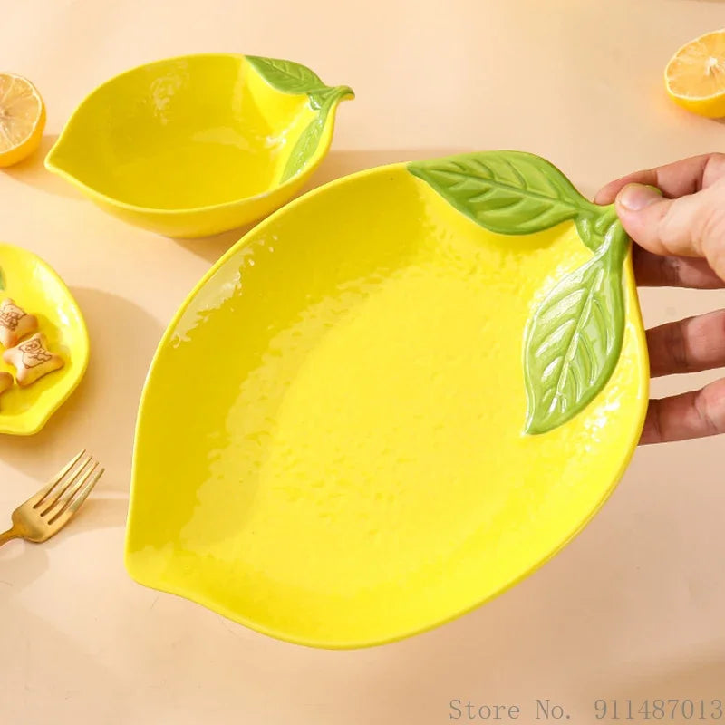 CitrusGlow - Keramický riad Lemon