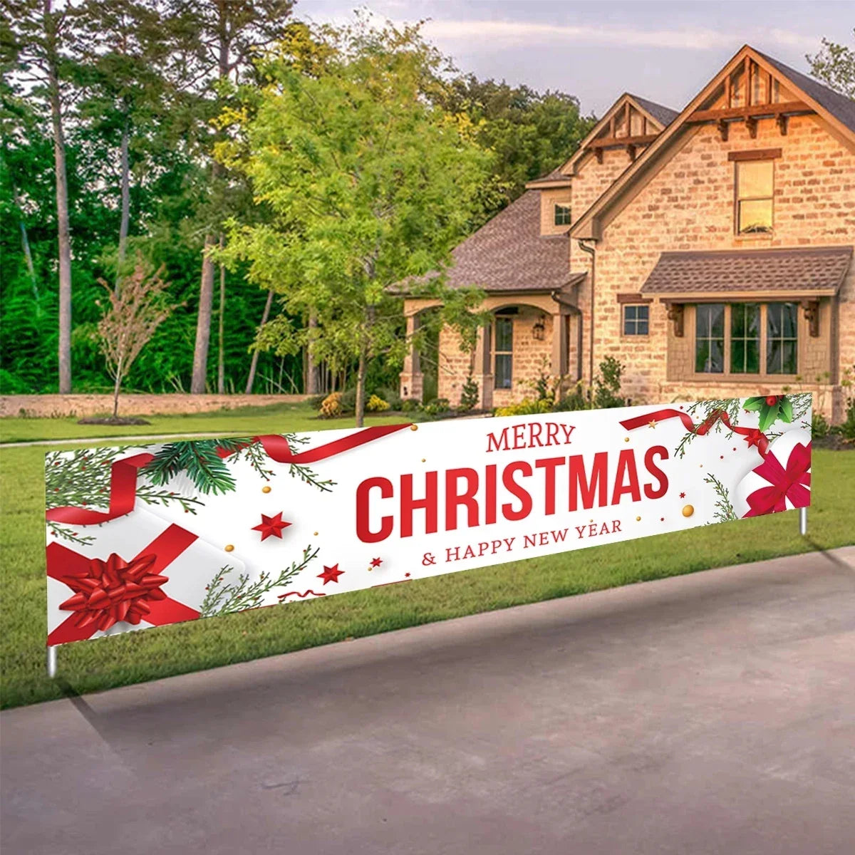 BannerGreetings | Vianočná vonkajšia vlajka Banner