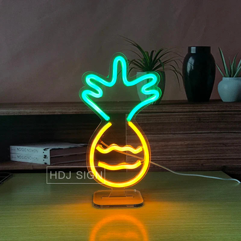 GlowGrill - Hamburg neónové LED nočné svetlo