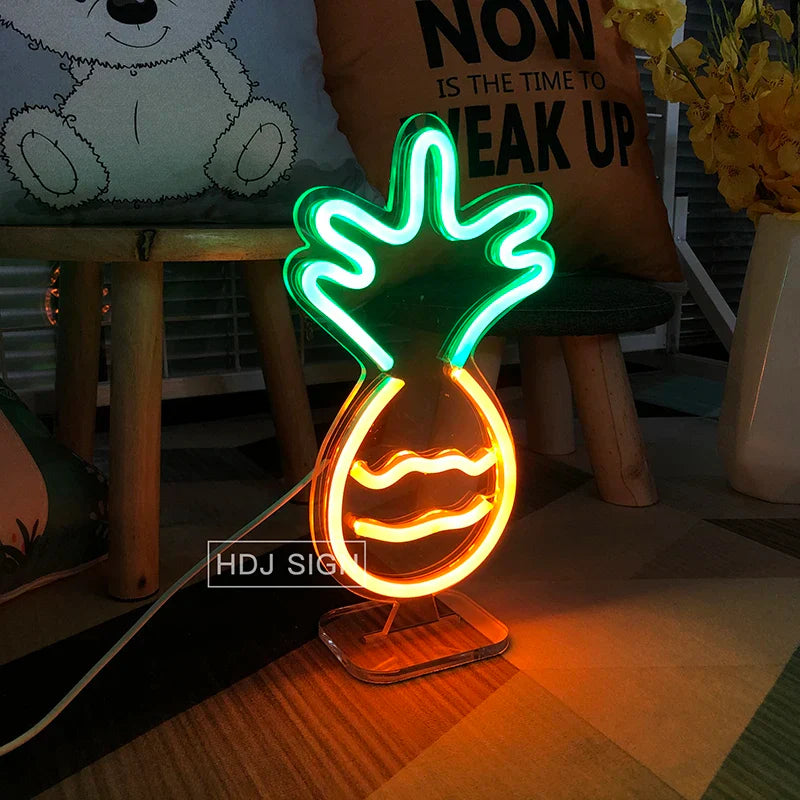 GlowGrill - Hamburg neónové LED nočné svetlo