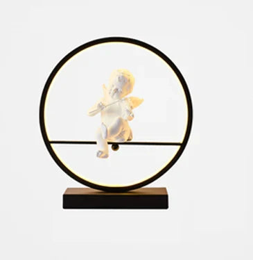 GuardianGlow - Stolná lampa pre bábiku anjela