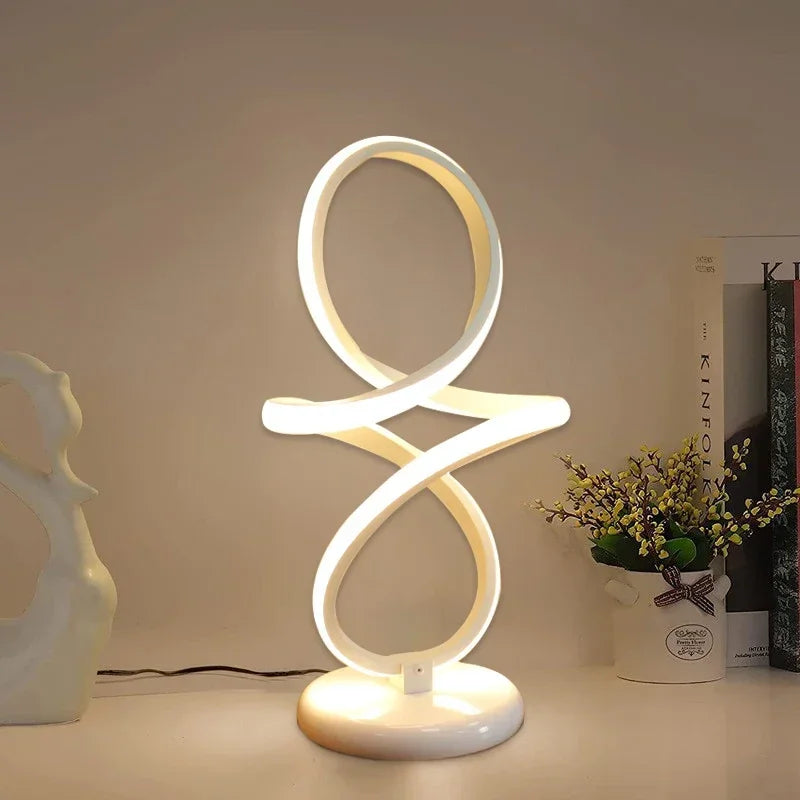 ElegantGlow - Stolná lampa Luxe Lines