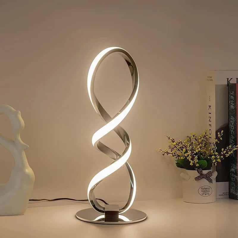 ElegantGlow - Stolná lampa Luxe Lines