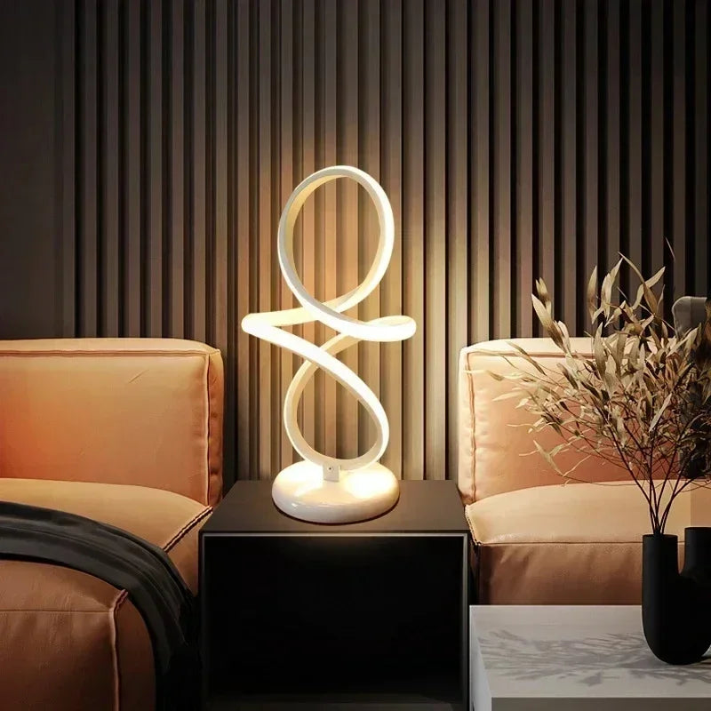 ElegantGlow - Stolná lampa Luxe Lines