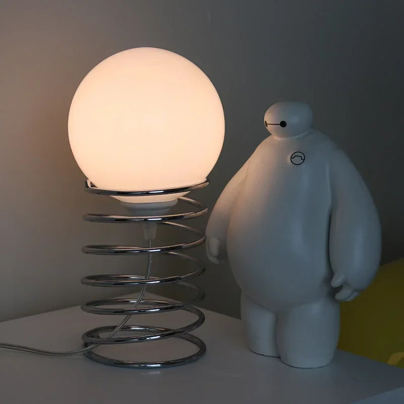 ArtisticStat - Stolová lampa z kovového skla s pierkami