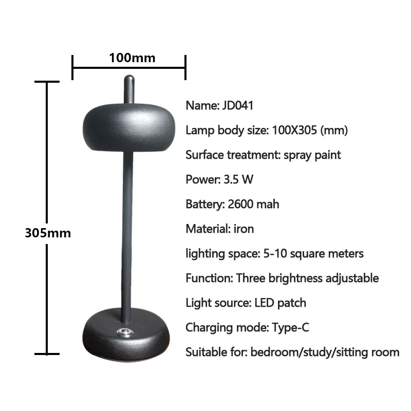 CycleShine - Kruhová stolová lampa