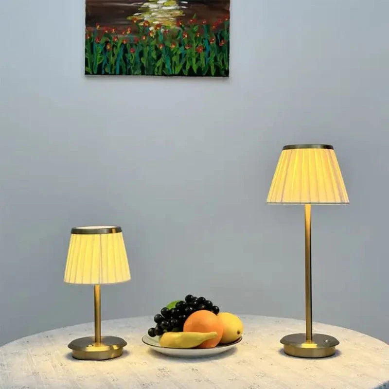 ShineRadinace - Bezdrôtová medená stolová lampa