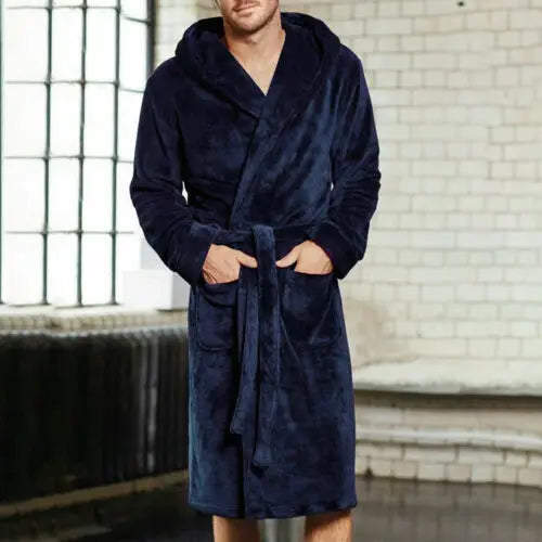 CozyShawl | Predĺžený plyšový župan so šálovým golierom