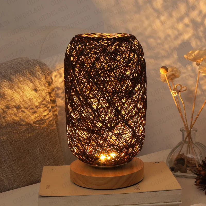 Woodland - Drevená stolová lampa Lano