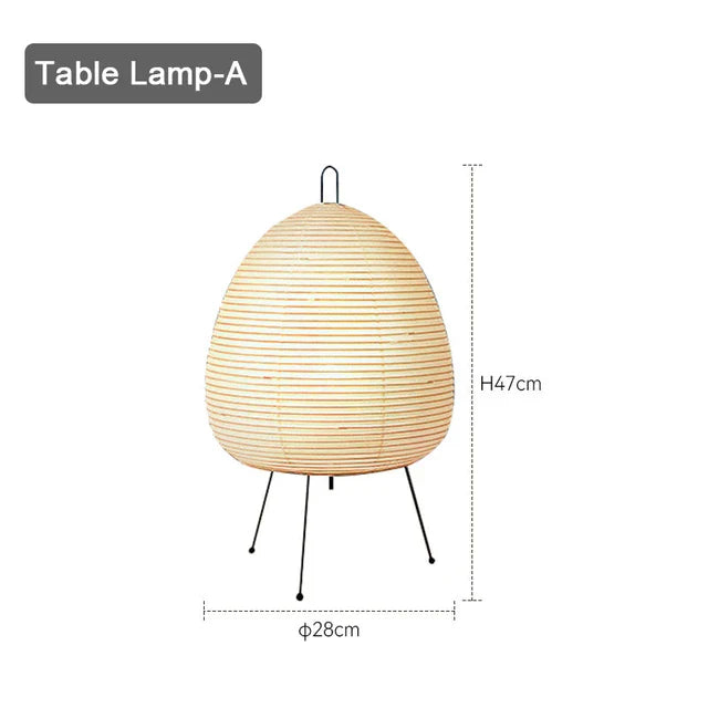 TranquilGlow - Japonská stolová lampa