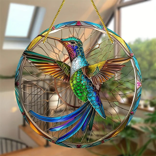 StainedRound - Závesný lapač kolibríkov