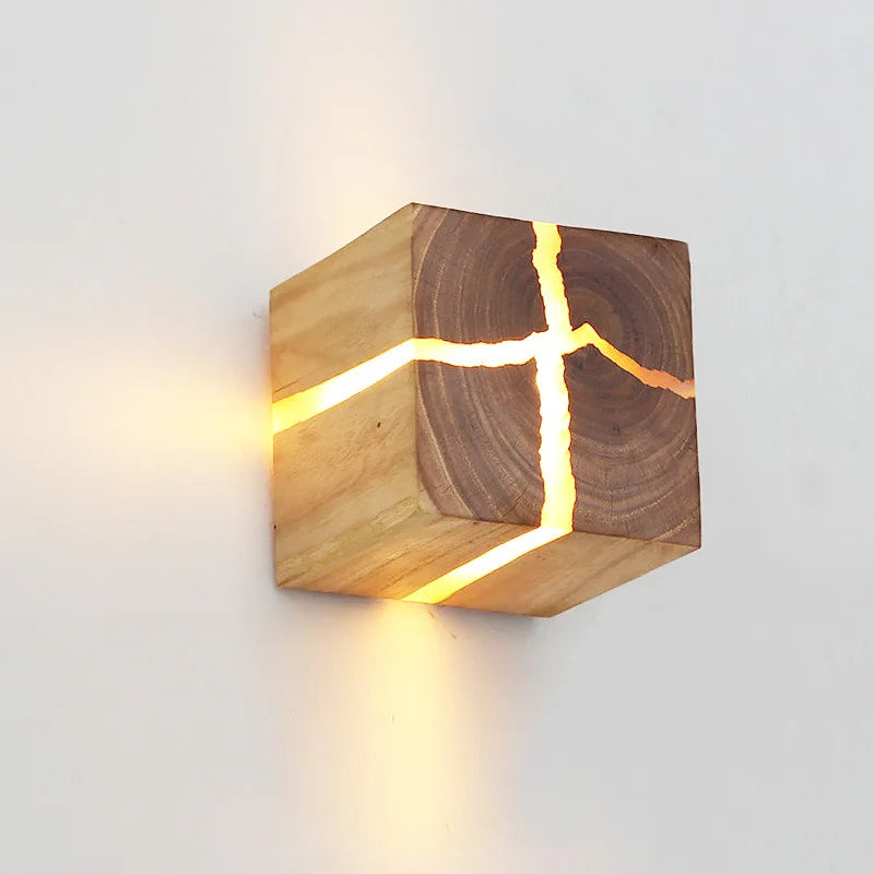 SolidWood - Nástenné svietidlo Cube Craft
