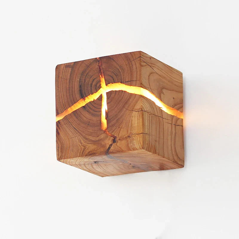 SolidWood - Nástenné svietidlo Cube Craft