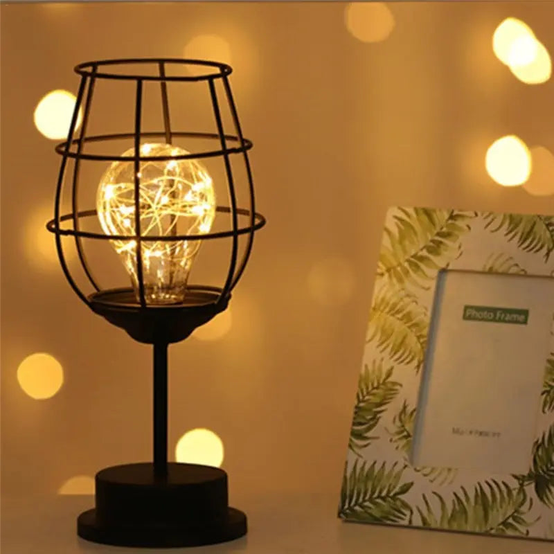 GildedGlow - Vintage lampa