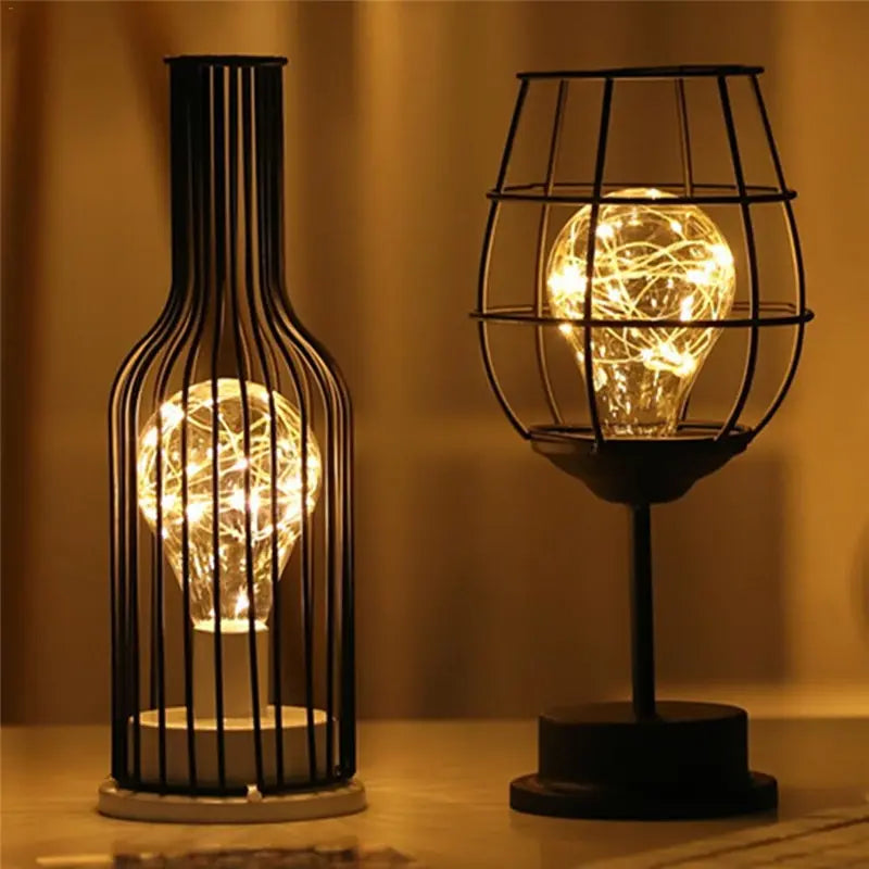 GildedGlow - Vintage lampa