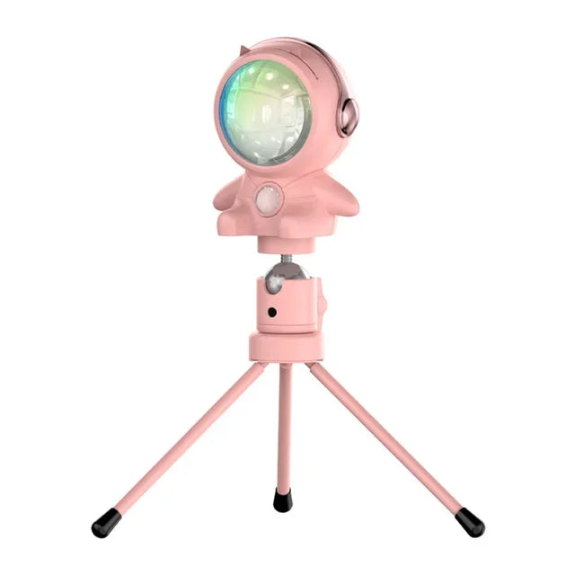 MiniAura - Lampa astronauta pri západe slnka