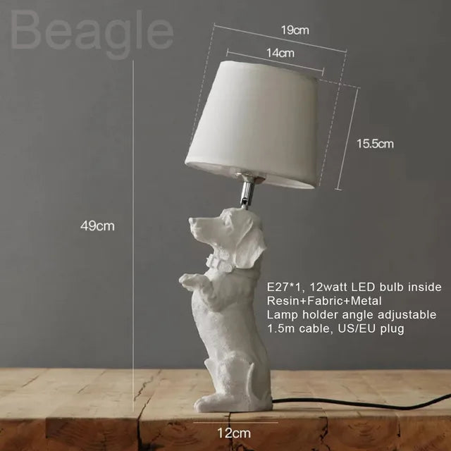 PupArt - stolová lampa Art Deco Puppy