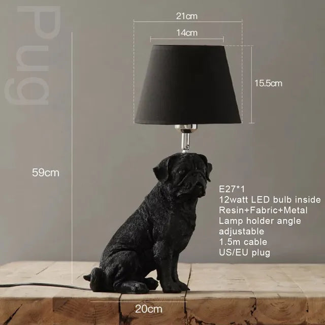 PupArt - stolová lampa Art Deco Puppy