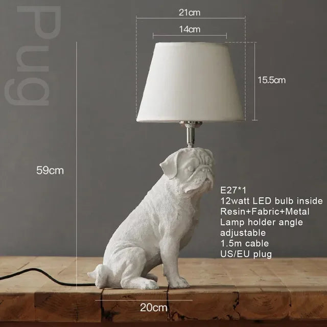 PupArt - stolová lampa Art Deco Puppy