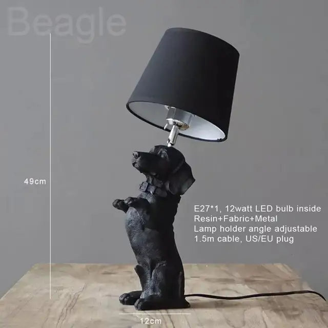 PupArt - stolová lampa Art Deco Puppy