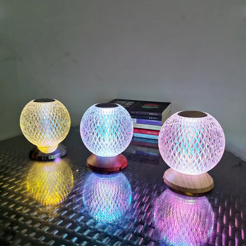 ModCrystal - Moderná bezdrôtová krištáľová stolná lampa