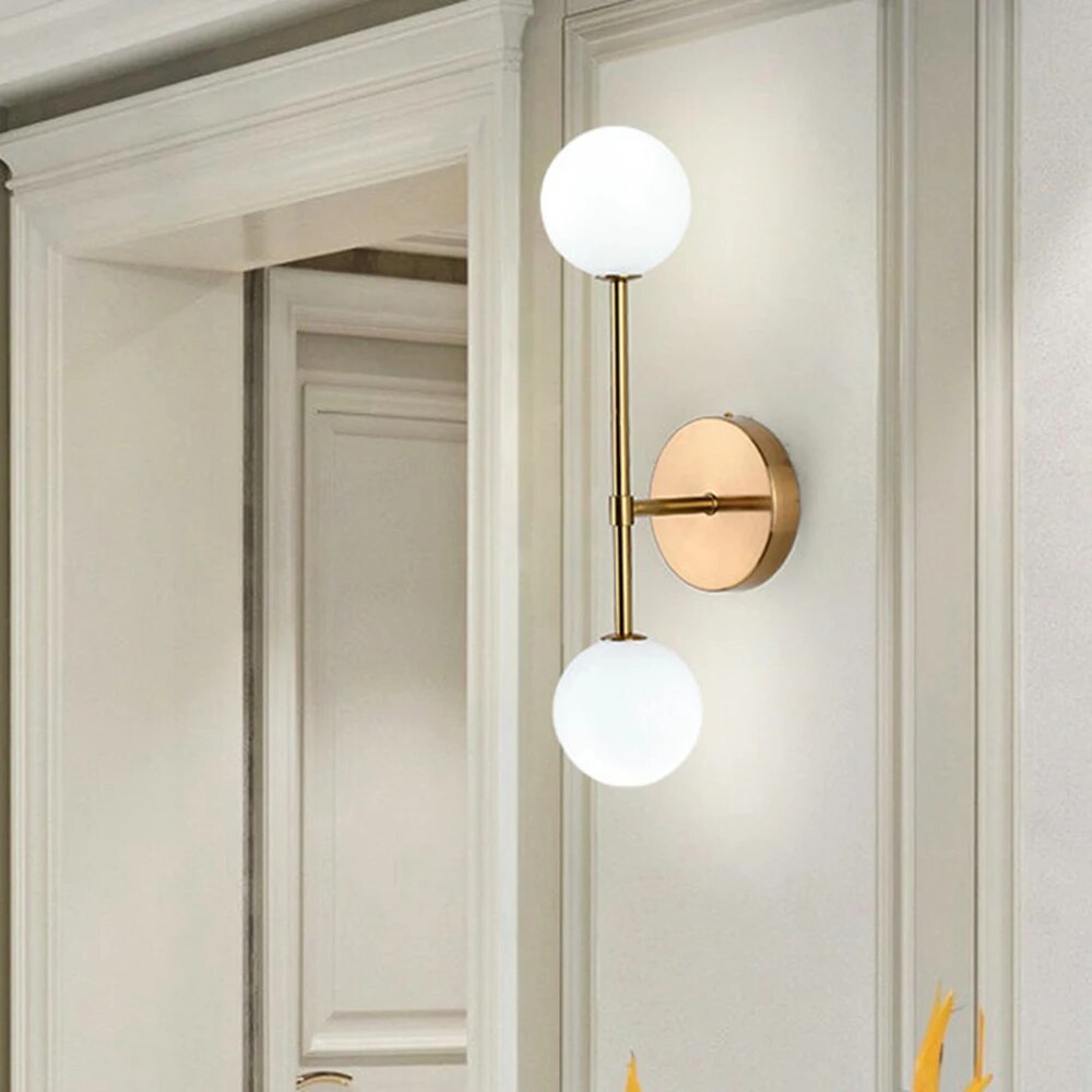 LuminousCrystal - Matné sklo Bal Led nástenné svietidlo