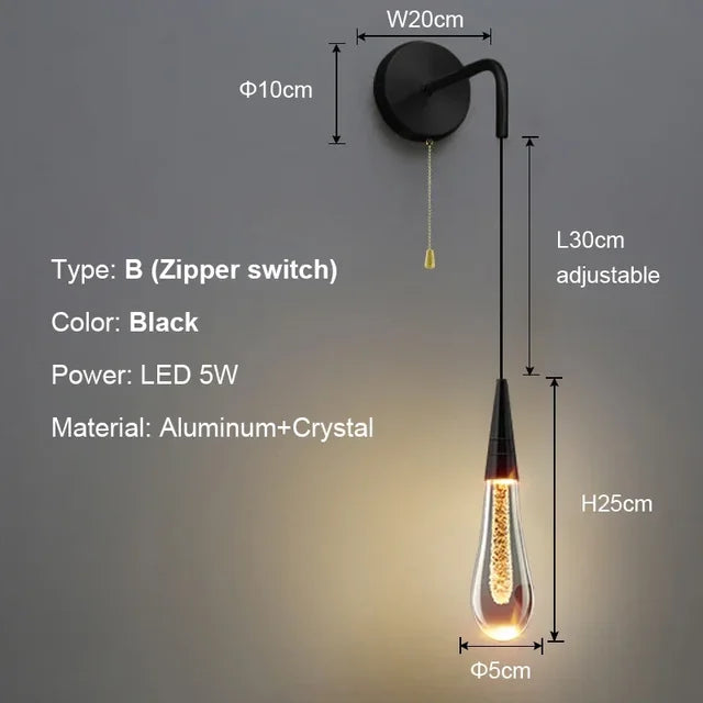 LuxePost - Nástenné svietidlá Post Crystals