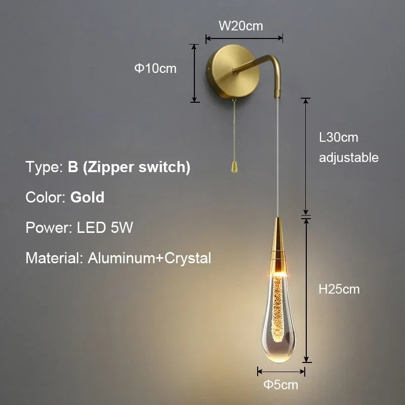 LuxePost - Nástenné svietidlá Post Crystals