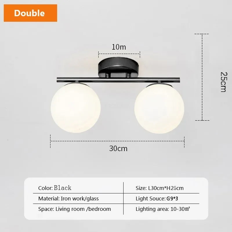 NordicOrb - Biela guľová lampa