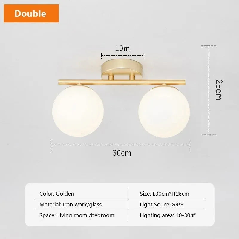 NordicOrb - Biela guľová lampa