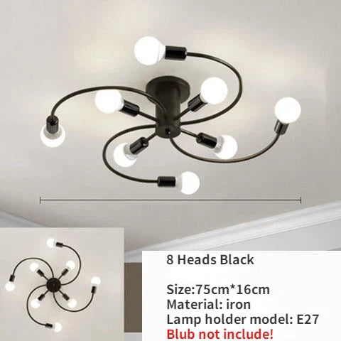 VentChandelier - Železný ventilátorový luster