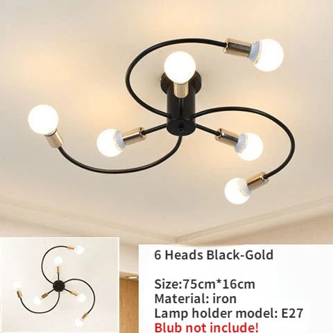 VentChandelier - Železný ventilátorový luster