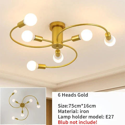 VentChandelier - Železný ventilátorový luster