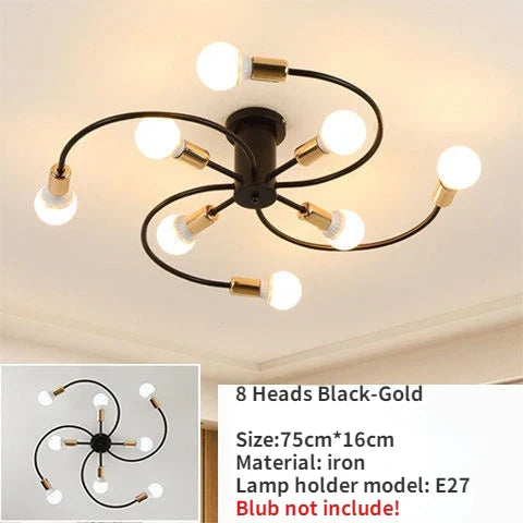 VentChandelier - Železný ventilátorový luster