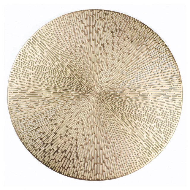 LuxuriousDining - Metalické okrúhle podložky
