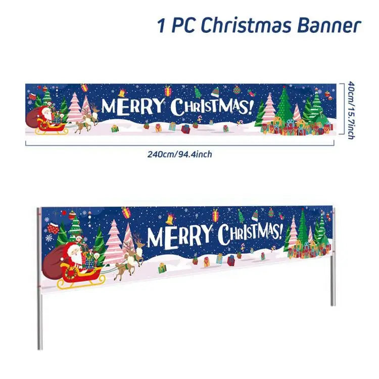 BannerGreetings | Vianočná vonkajšia vlajka Banner