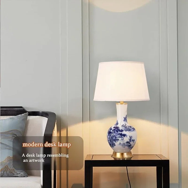 TraditionalCharm | Stolná lampa Chinoiserie