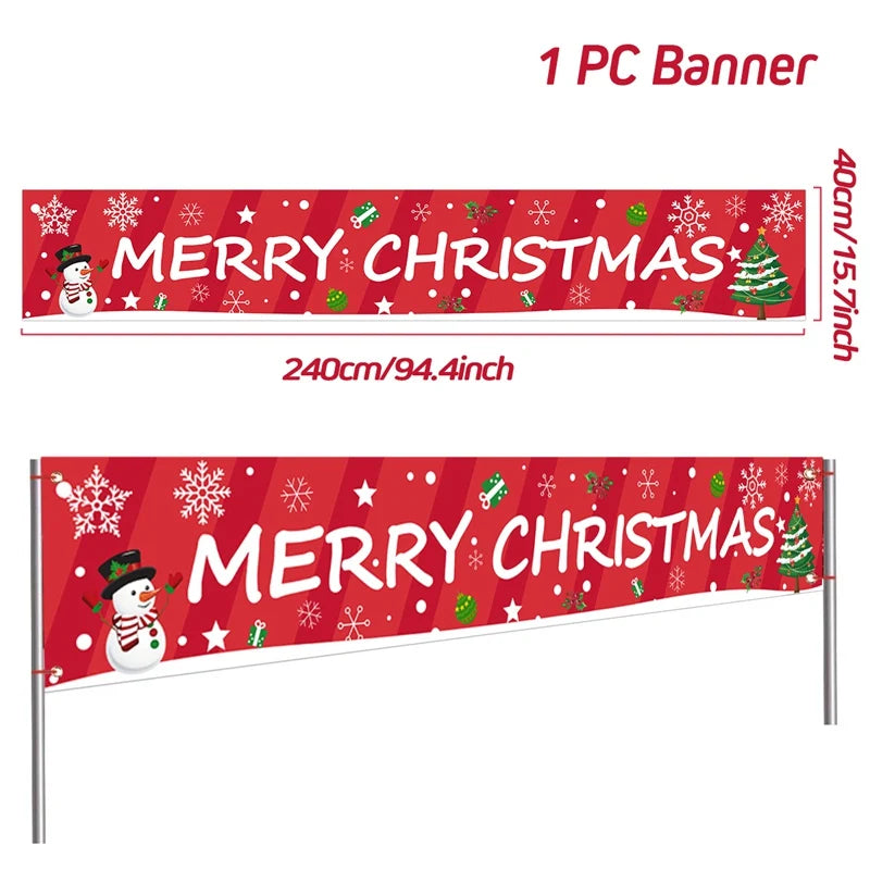 BannerGreetings | Vianočná vonkajšia vlajka Banner
