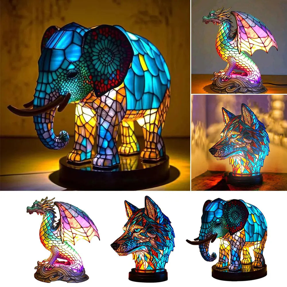 AnimalLustre | Zvieracia vitrážová lampa