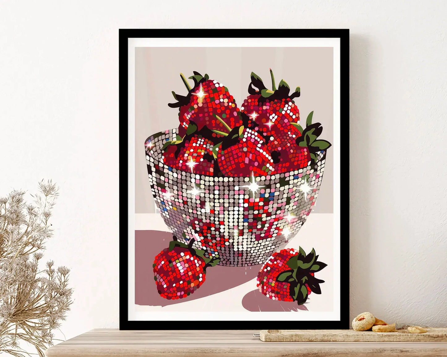 DiscoBerry | Disco Strawberry Umelecký nástenný plagát
