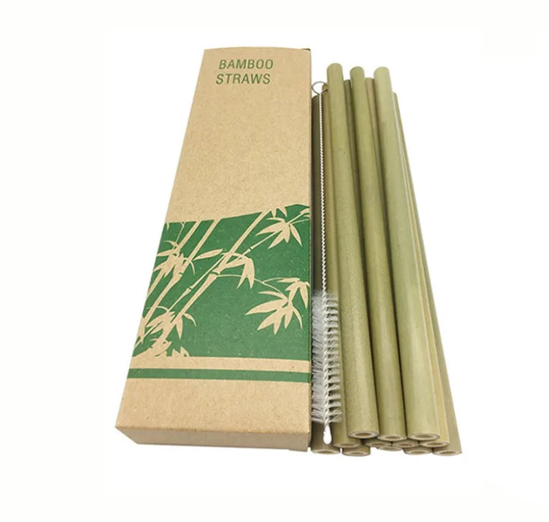 BambooCheers | Sada prírodných bambusových slamiek s ekologickou čistiacou kefkou