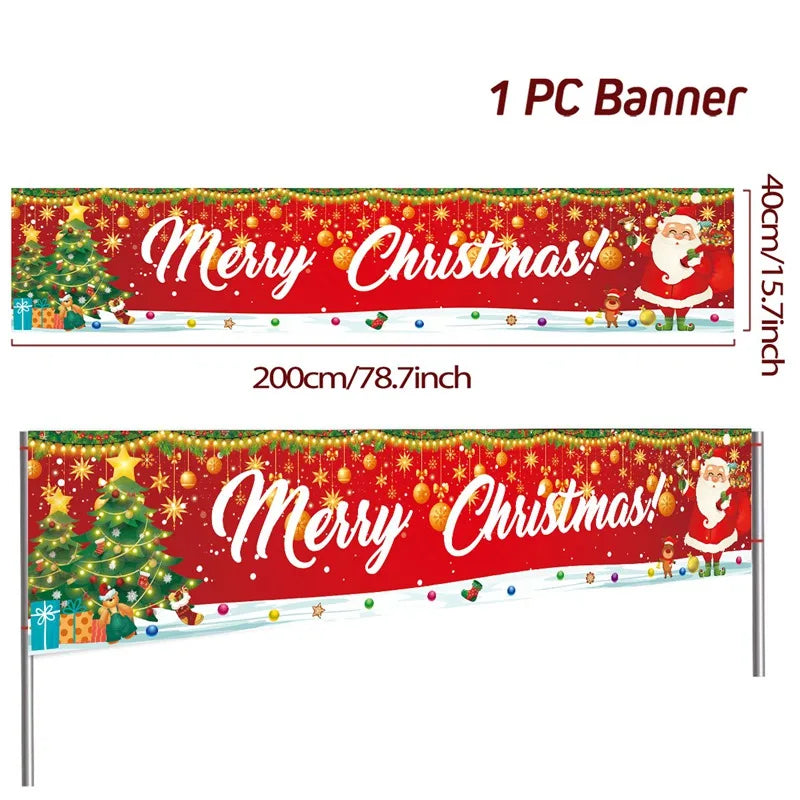 BannerGreetings | Vianočná vonkajšia vlajka Banner