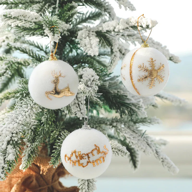WhiteChristmas | Biele penové vianočné ozdoby