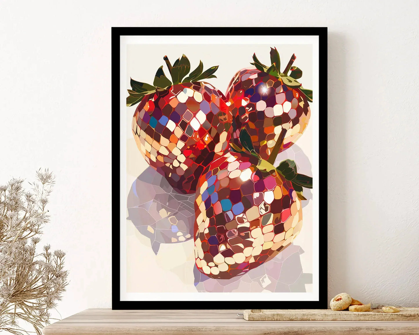 DiscoBerry | Disco Strawberry Umelecký nástenný plagát