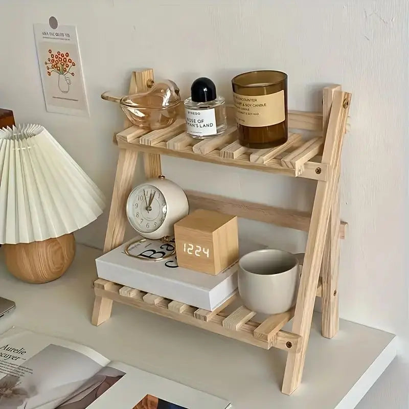 WoodenDisplay | 2-úrovňový organizér na stôl