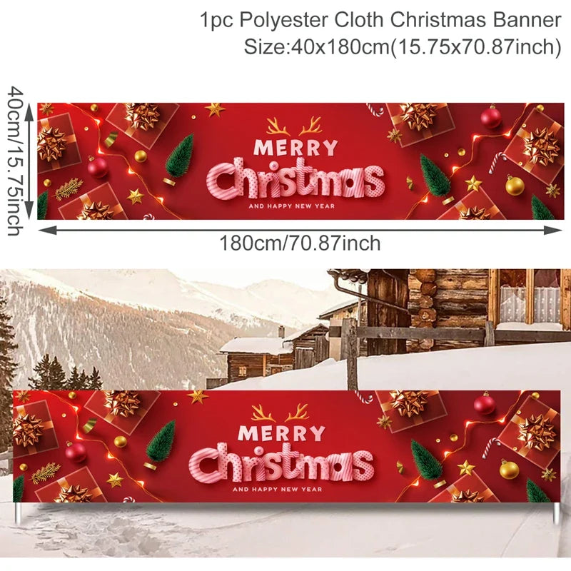 BannerGreetings | Vianočná vonkajšia vlajka Banner